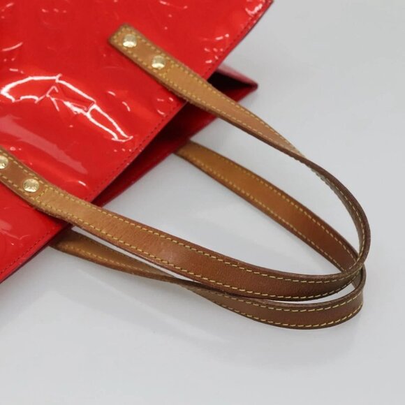 LOUIS VUITTON Monogram Vernis Reade MM Hand Bag Red Rouge M91086 LV Auth ti3239 - Picture 8 of 16